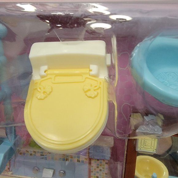 New Fisher Price Loving Family Dollhouse Bathroom Furniture Sink tub Baby Vanity - Picture 6 of 11